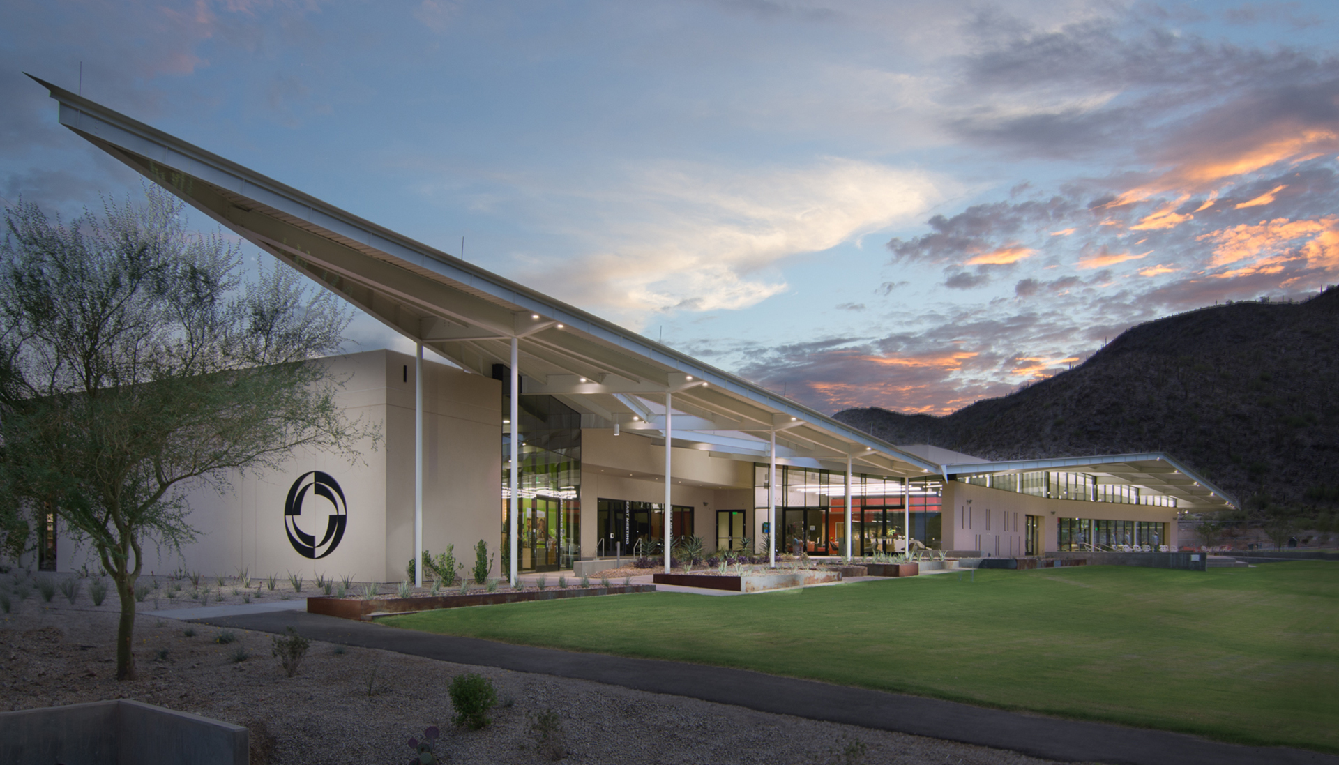 The exterior view of the new Central Arizona College Student Union.
